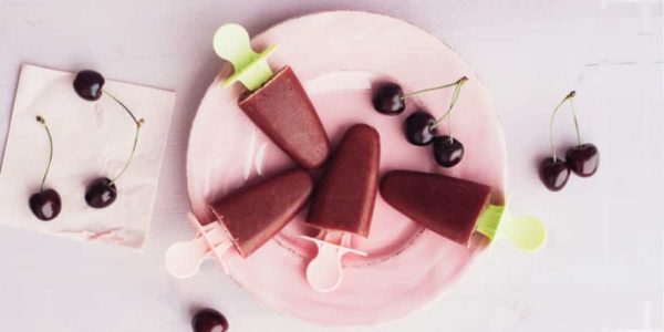 Food: Cherry Banana Popsicles, homemade ice cream
