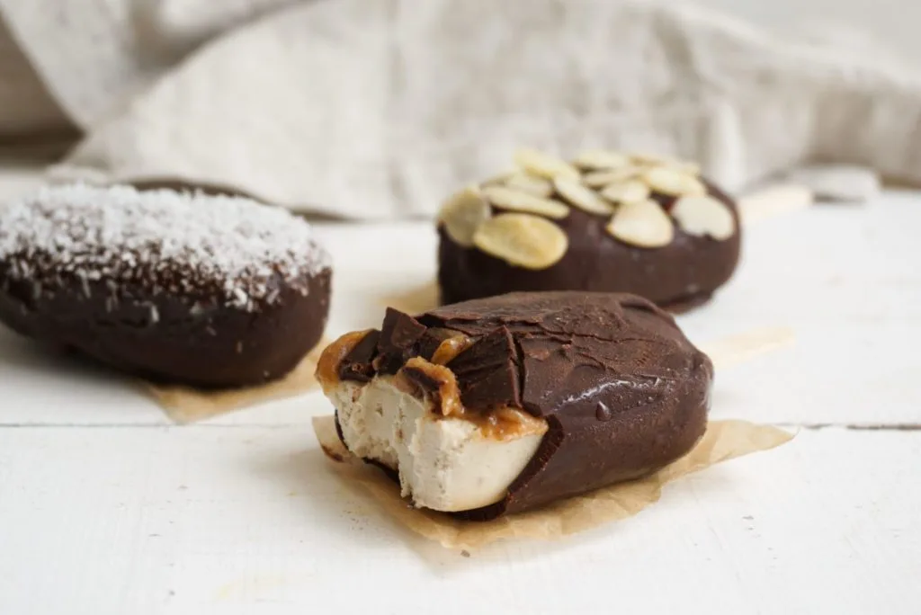 Raw Vegan Magnum with Salted Caramel