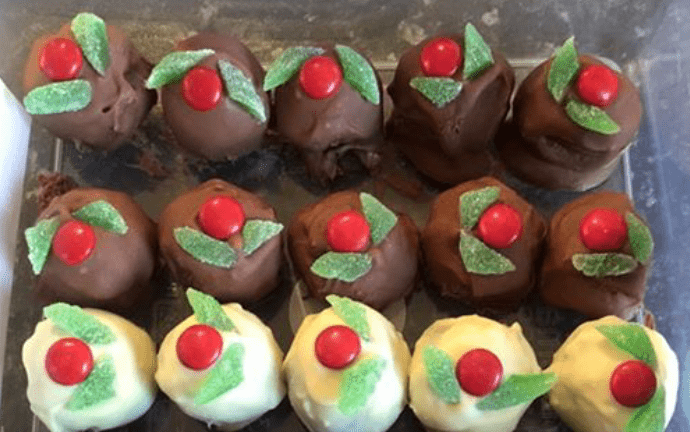 Mint Chocolate Pudding Balls