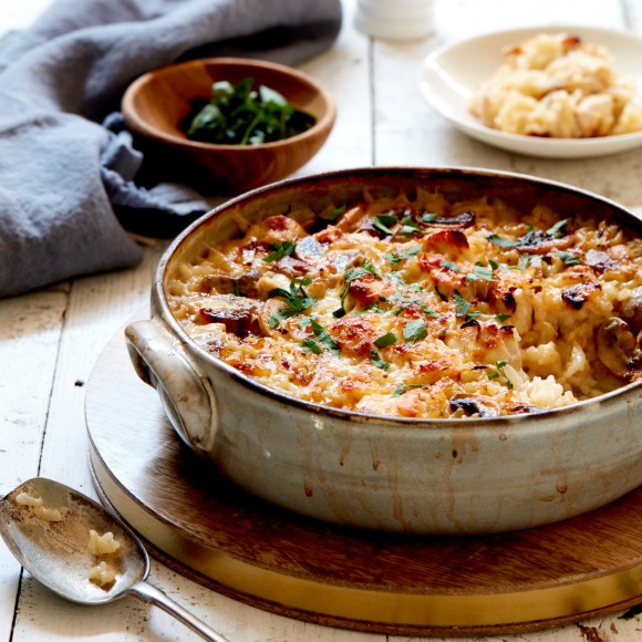 Chicken and Mushroom Baked Risotto - Sam's Kitchen