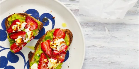 Strawberry and Avocado Toastie