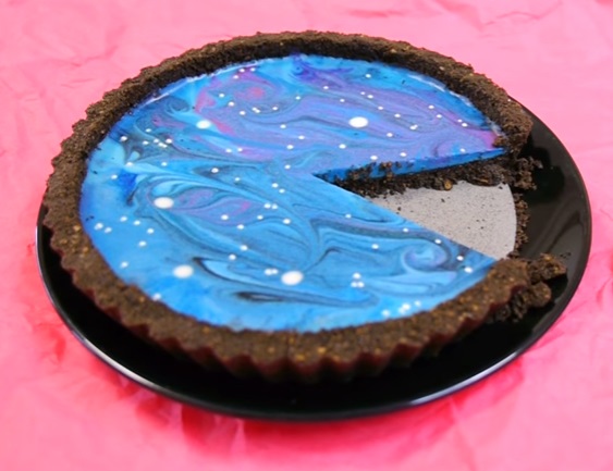 No-Bake Galaxy Cheesecake