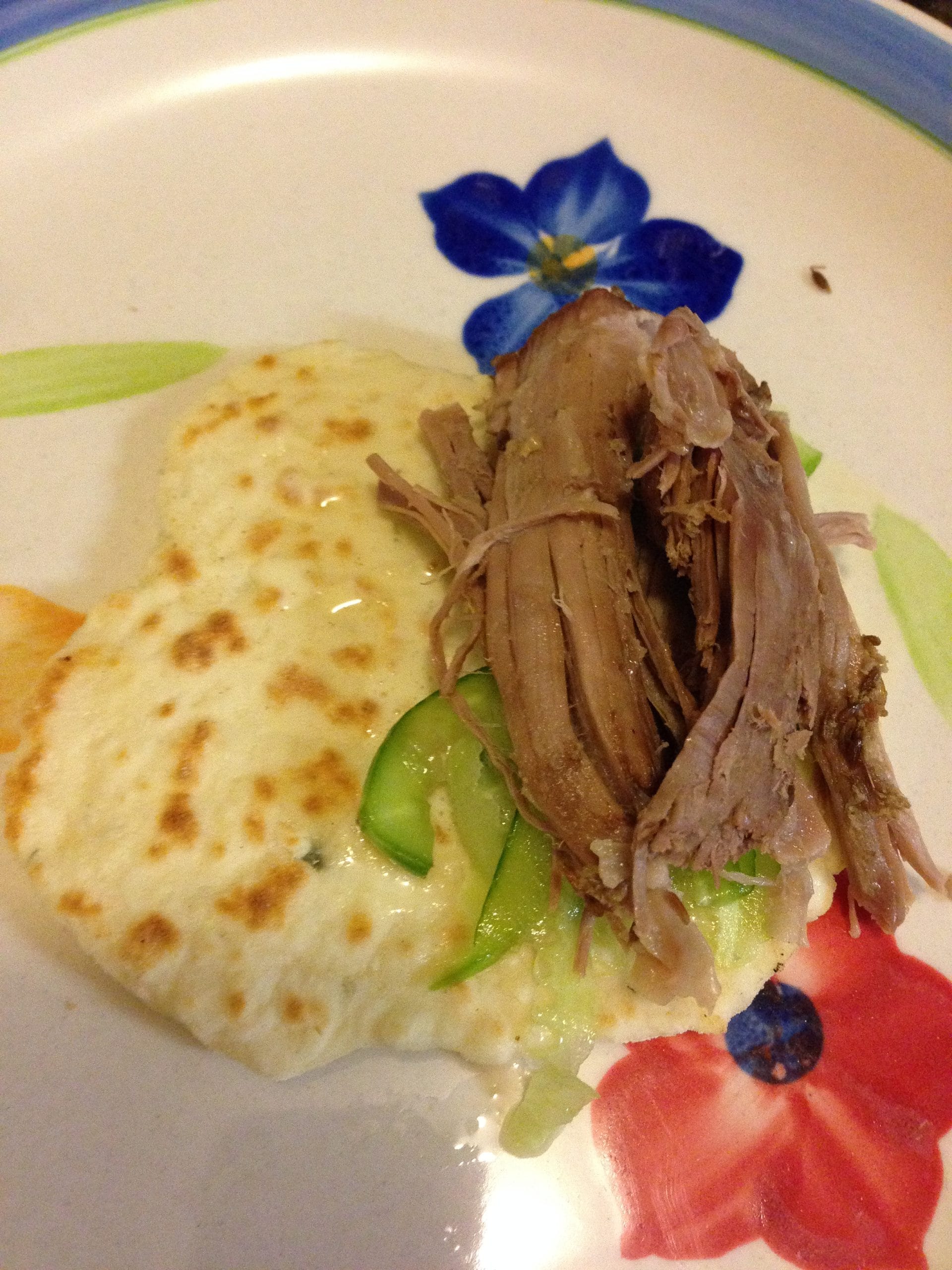 Slow Roasted Lamb with Flatbread and Mayo