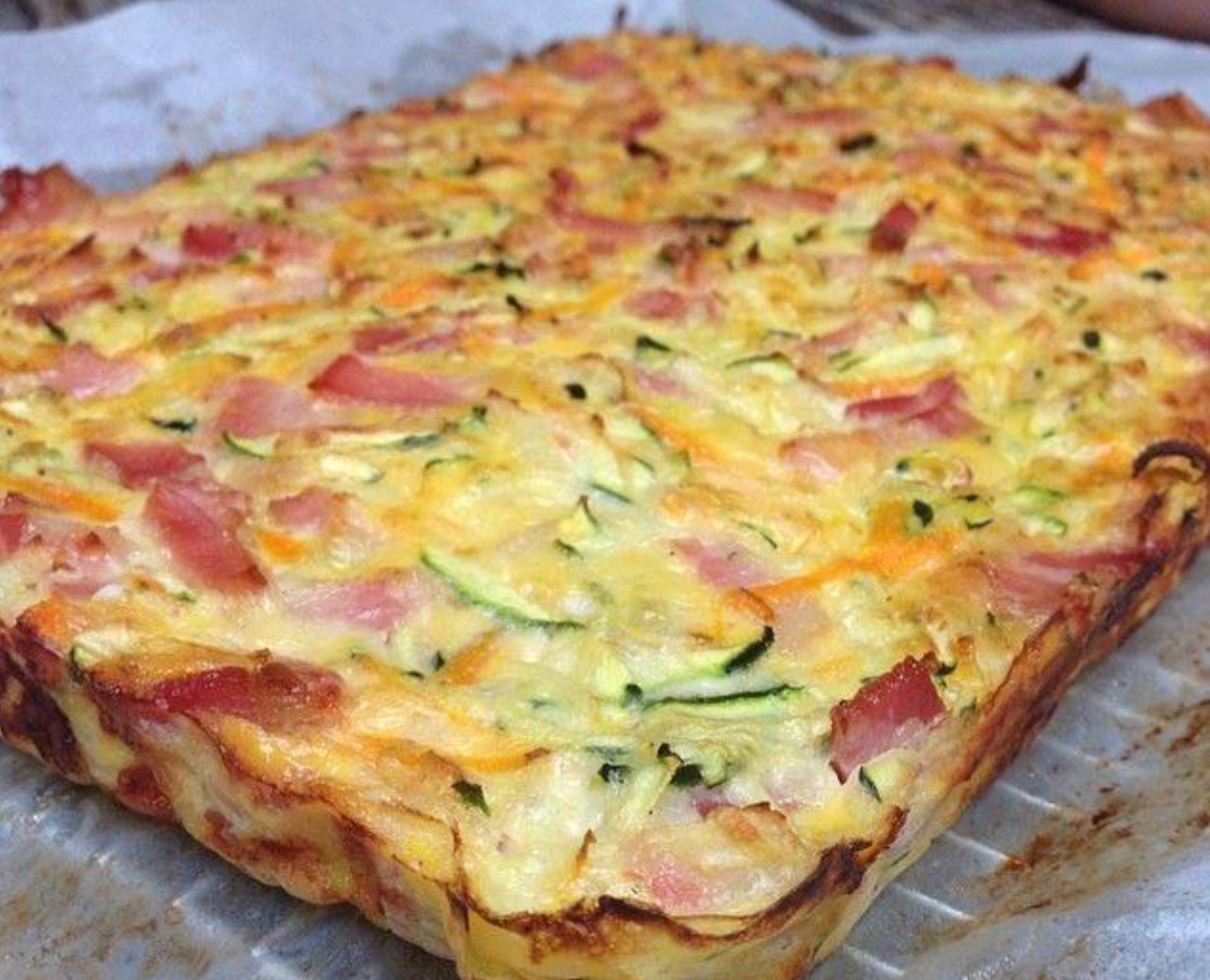 Vegetable and Bacon Slice