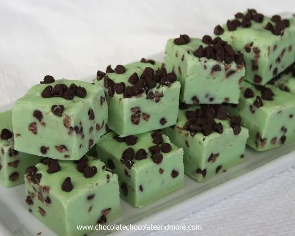 Mint Chocolate Chip Fudge