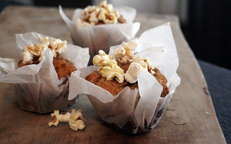 Salted Caramel Popcorn GF Muffins