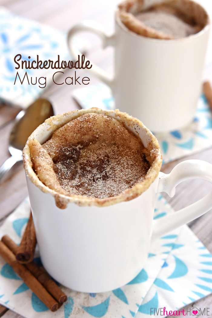 Snickerdoodle Mug Cake - Sam's Kitchen