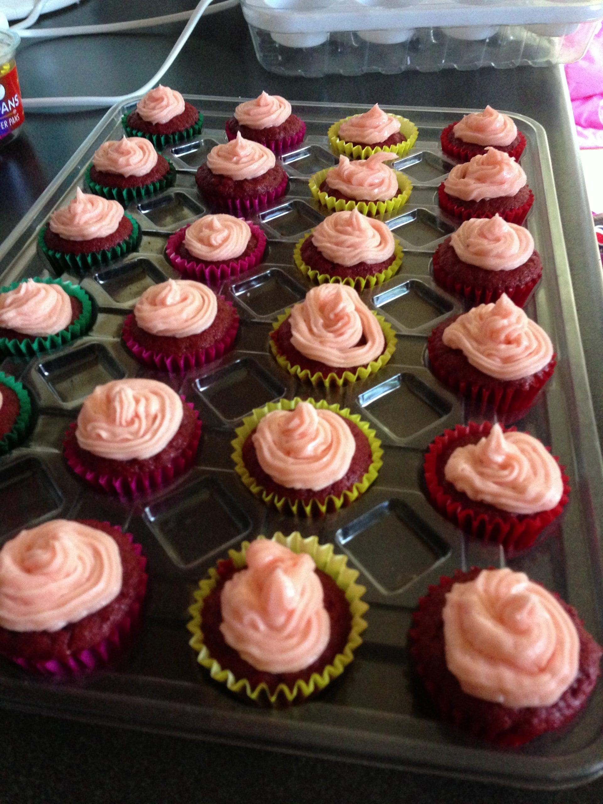 Pink Velvet Cupcakes