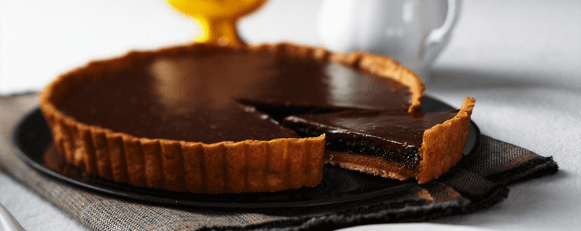 Chocolate Brownie Caramel Tart