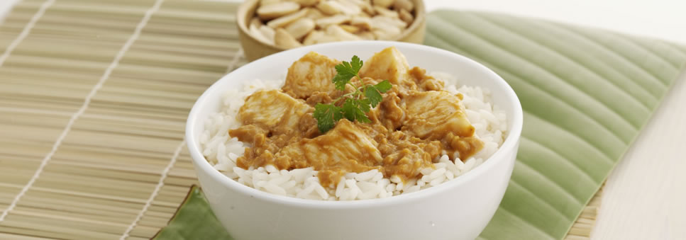 Satay Chicken with Rice