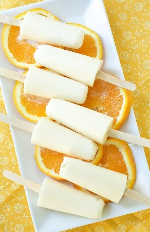 Homemade Orange Creamsicles