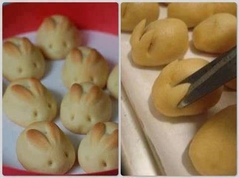 Mini Rabbit Shaped Breads