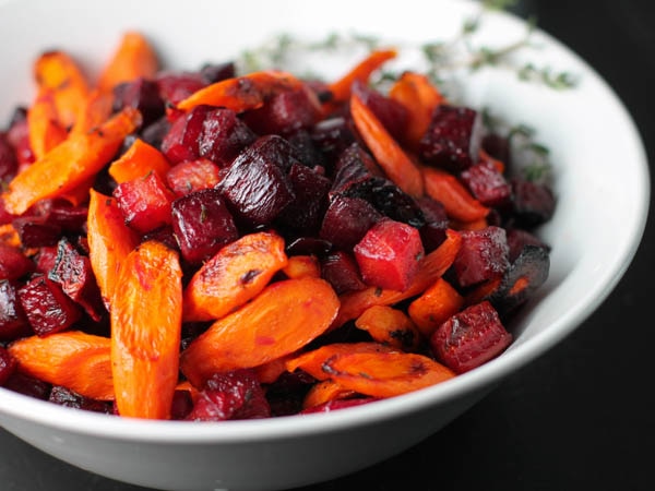 Roast Beetroot and Carrots
