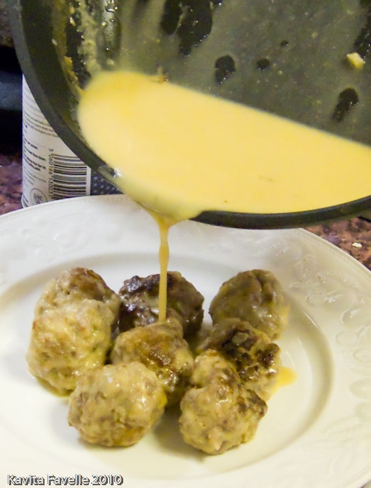 Meatballs with Vodka Dill Sauce