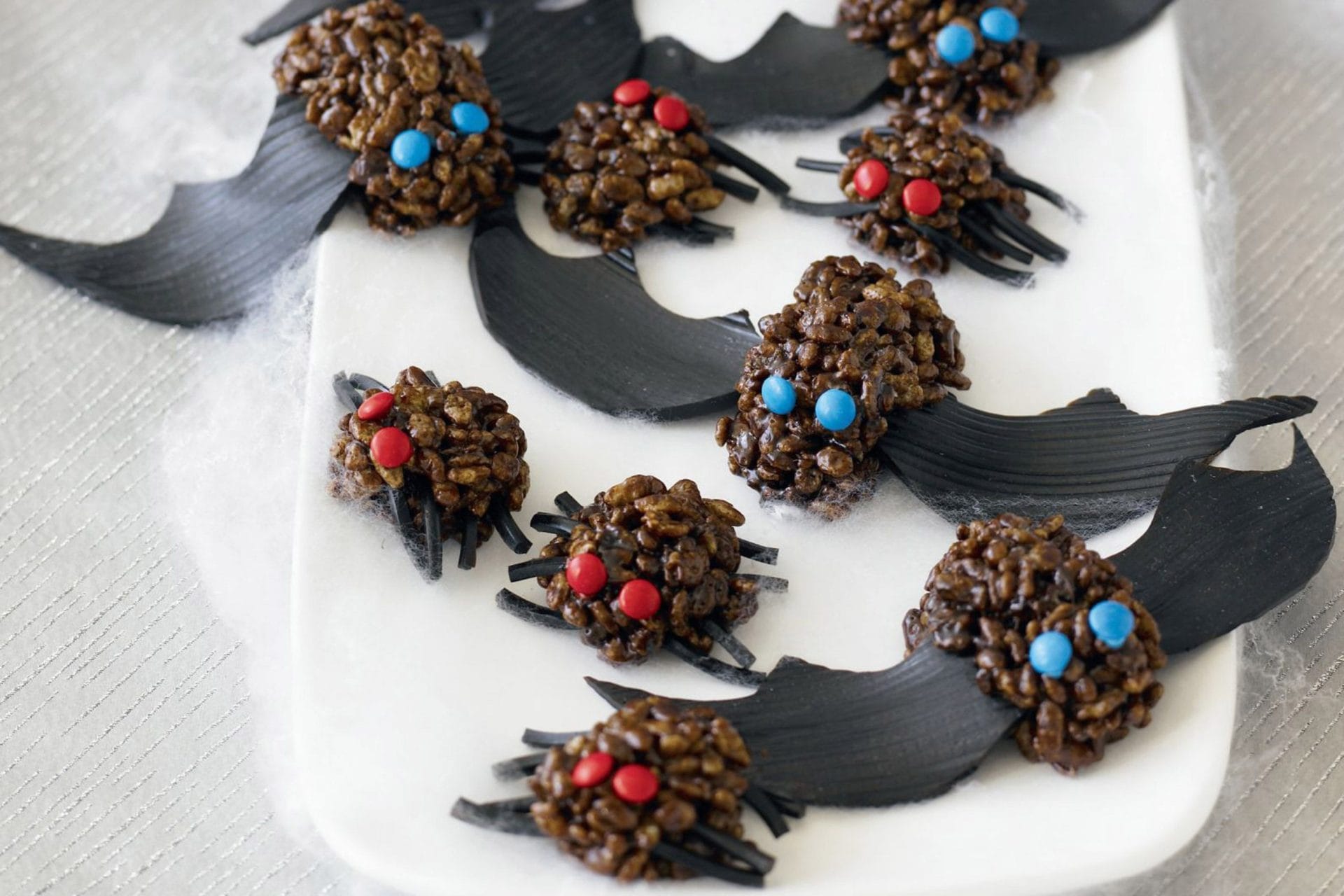 Bat and Spider Chocolate Crackles