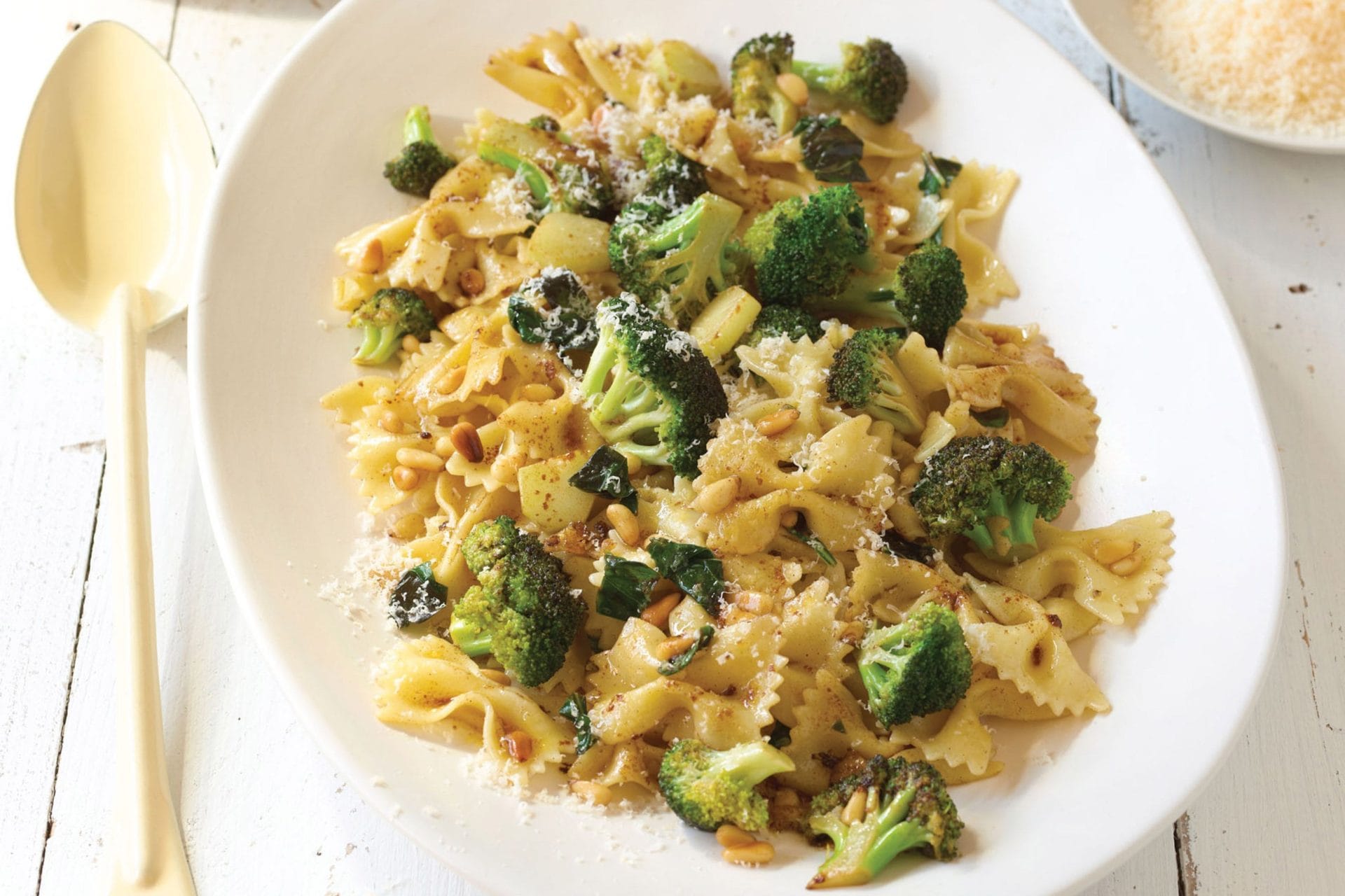 Brown Butter Broccoli, Pine Nut and Basil Pasta