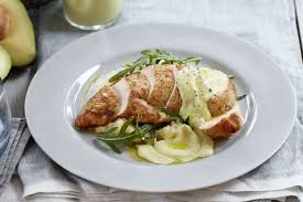 Spicy Chicken Breasts with Avocado Sauce