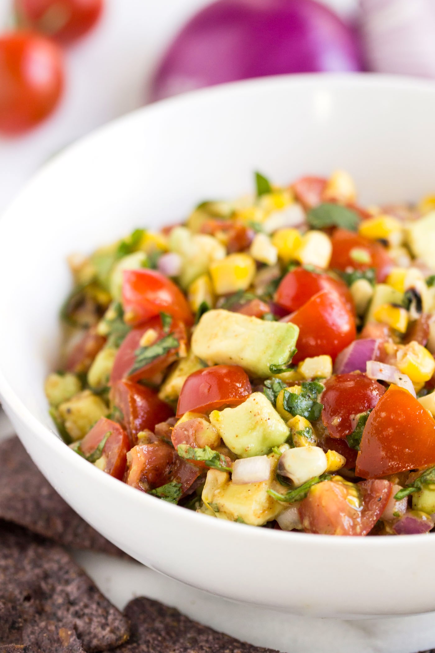 Char-grilled Corn and Avocado Salsa