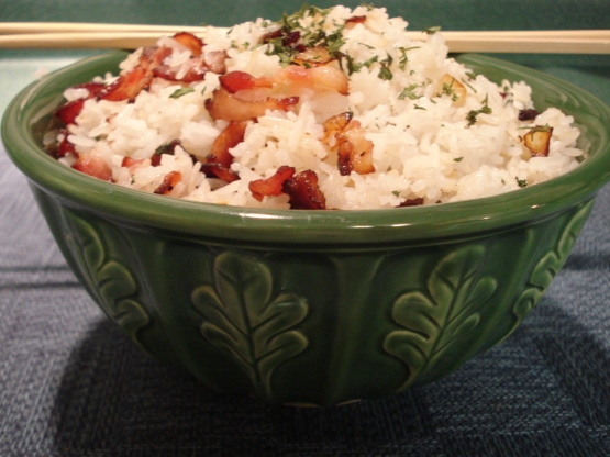 Rice with Bacon & Onion