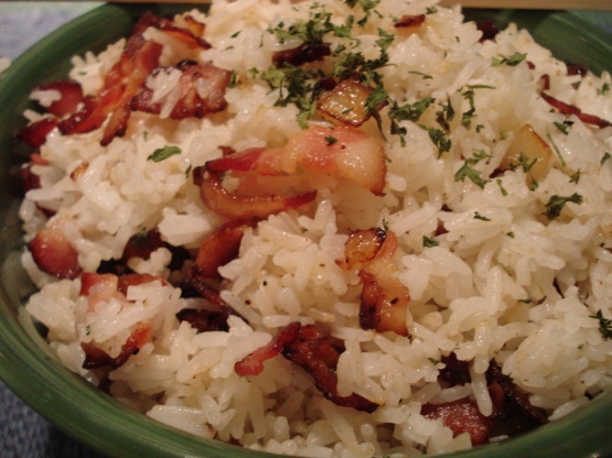 Bacon and Onion Rice