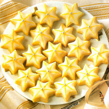 Shortbread Stars with Lemon Glaze