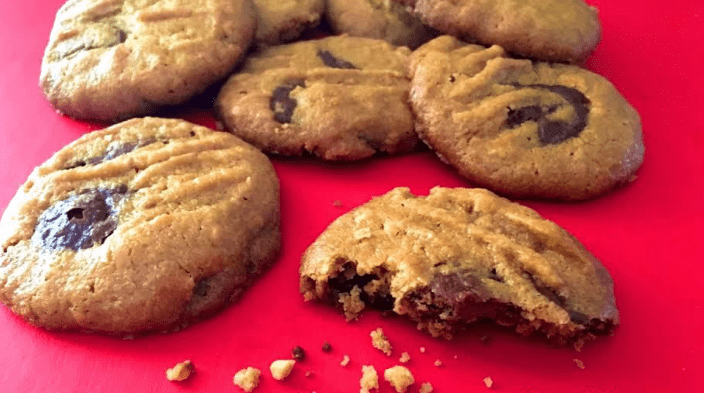 Peanut Butter Choc-Chunk Cookies