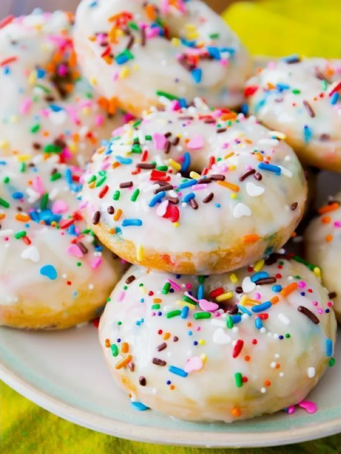 Baked Funfetti Donuts