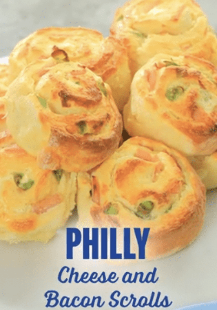 Cream Cheese and Bacon Scrolls