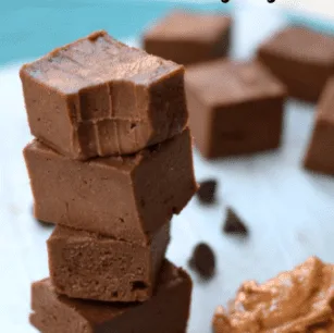 Healthy Peanut Butter Chocolate Fudge