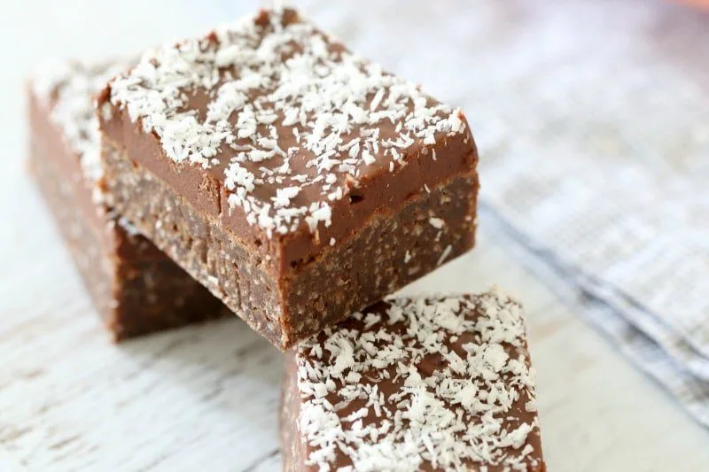 Easy Chocolate Coconut Slice