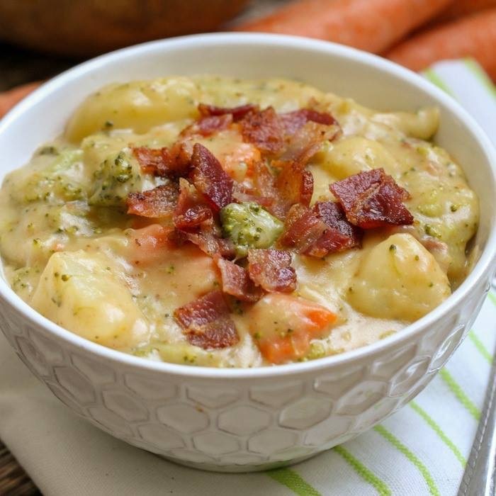 Loaded Broccoli and Cheese Soup