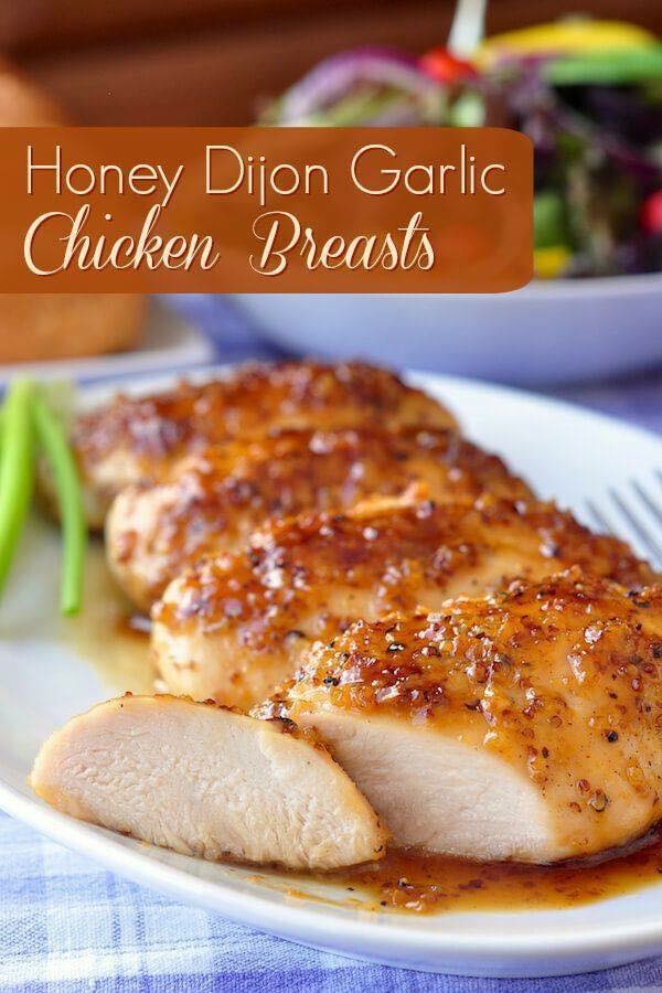 Honey Dijon Garlic Chicken Breasts