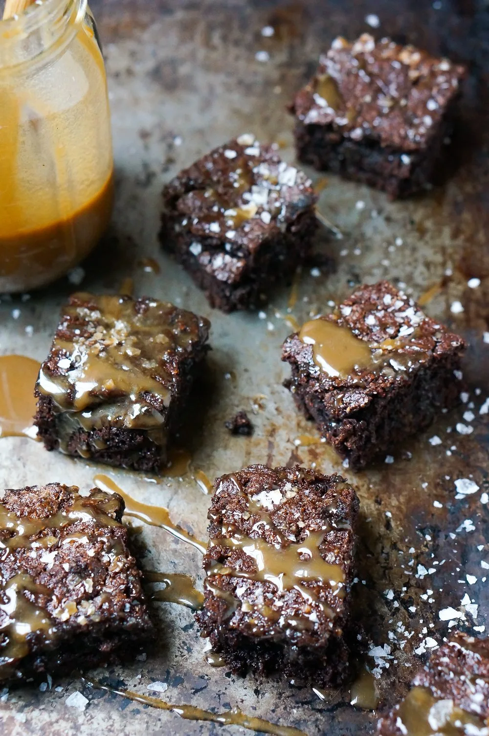 Healthy Salted Caramel Brownies