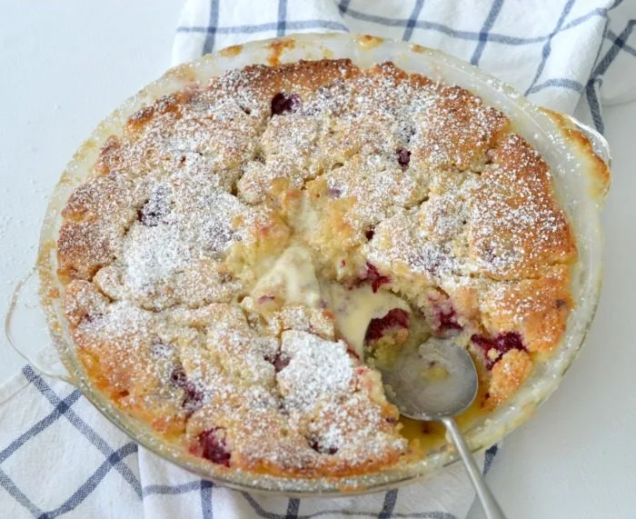 White Chocolate and Raspberry Pudding